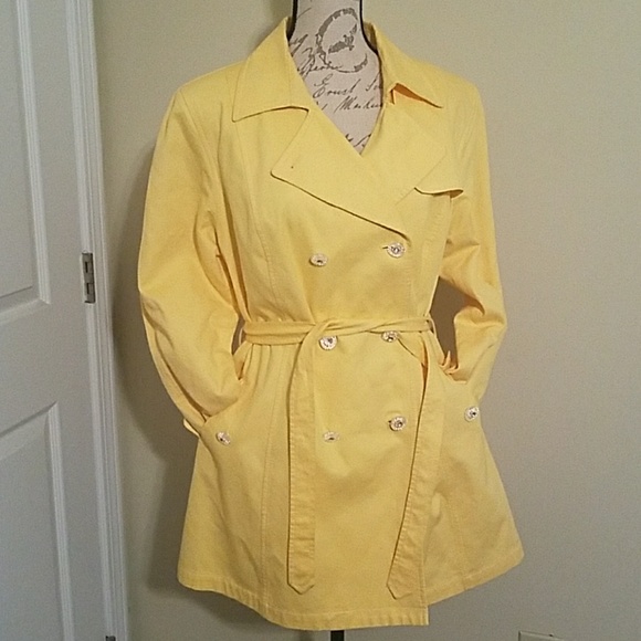 Oscar by Oscar De La Renta Yellow Tailored Coat - Picture 5 of 5